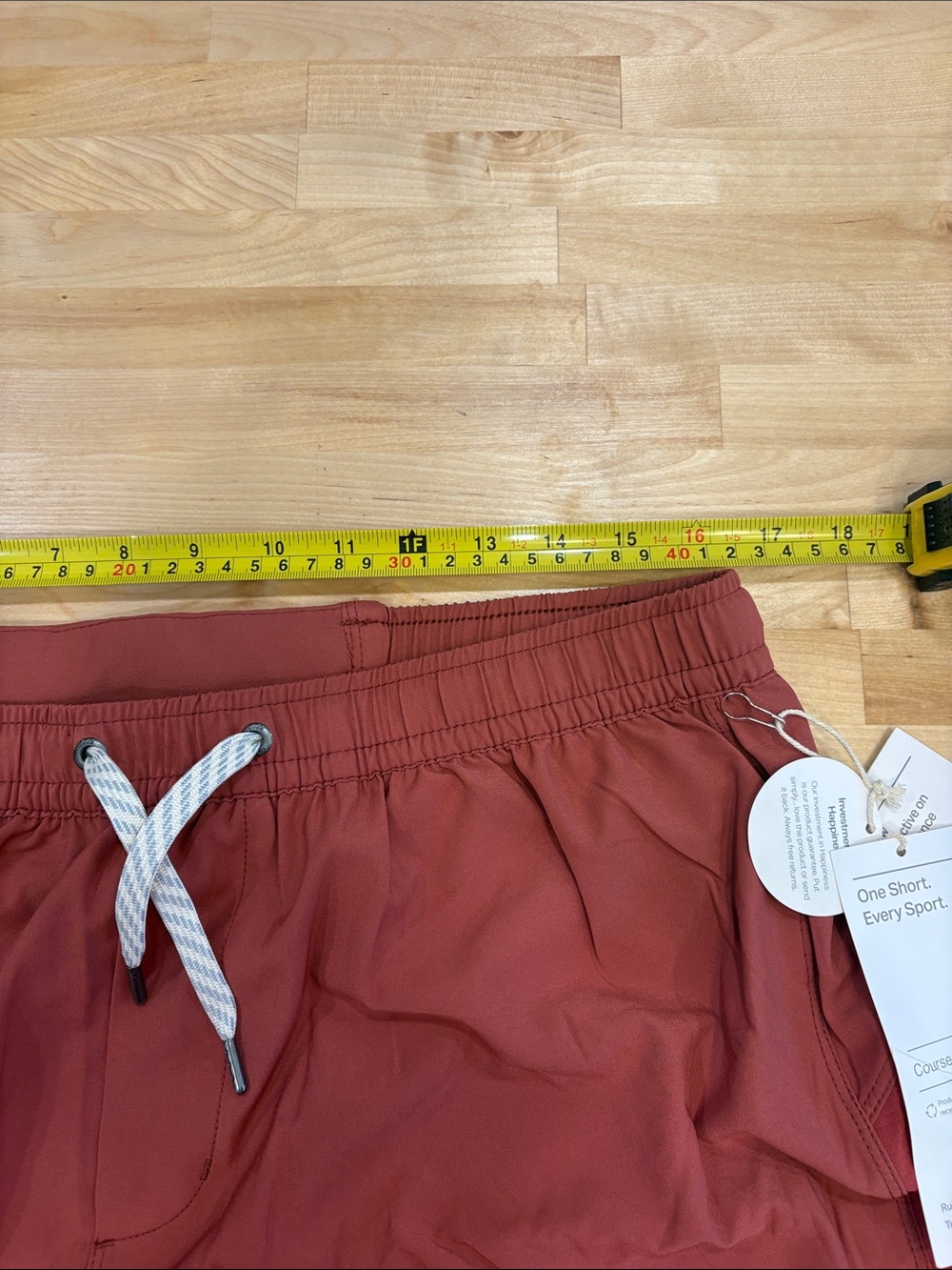 NWT Vuori Course Run Shorts sienna Mens XL Performance 5” StretchLined Solid Gym - Picture 5 of 7